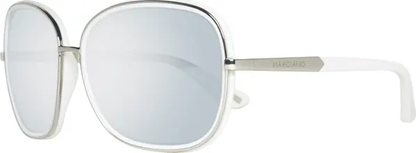 Frankie Morello Herren-Sonnenbrille aus weißem Acetat