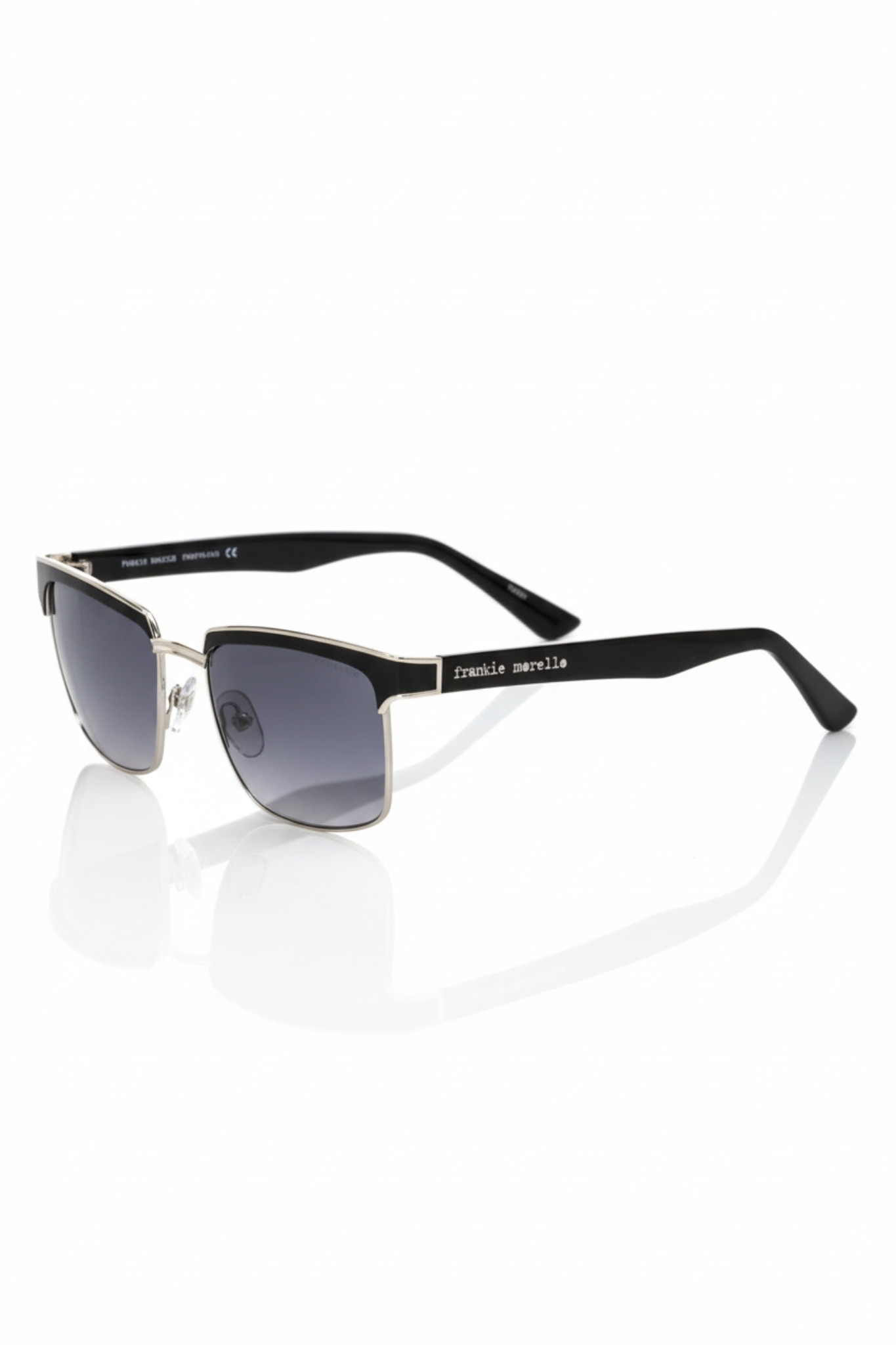 Frankie Morello Herren-Sonnenbrille in Schwarz-Metallic